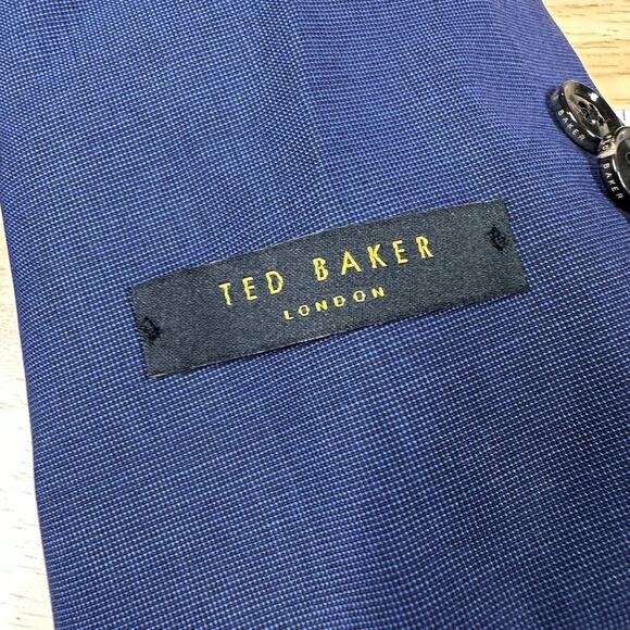 Ted Baker NWT Endurance Jarrow SPJ Blue Men's Size 40L Blazer 100% Wool 2 Button - Picture 5 of 9